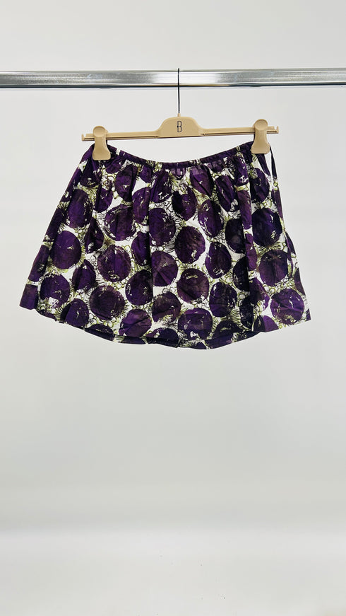 Gonna corta con stampa mix