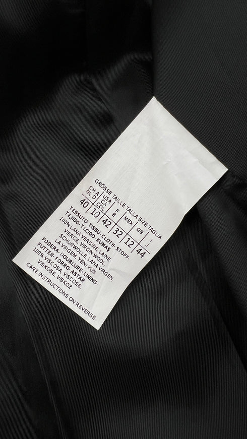 Cappotto lungo nero in lana