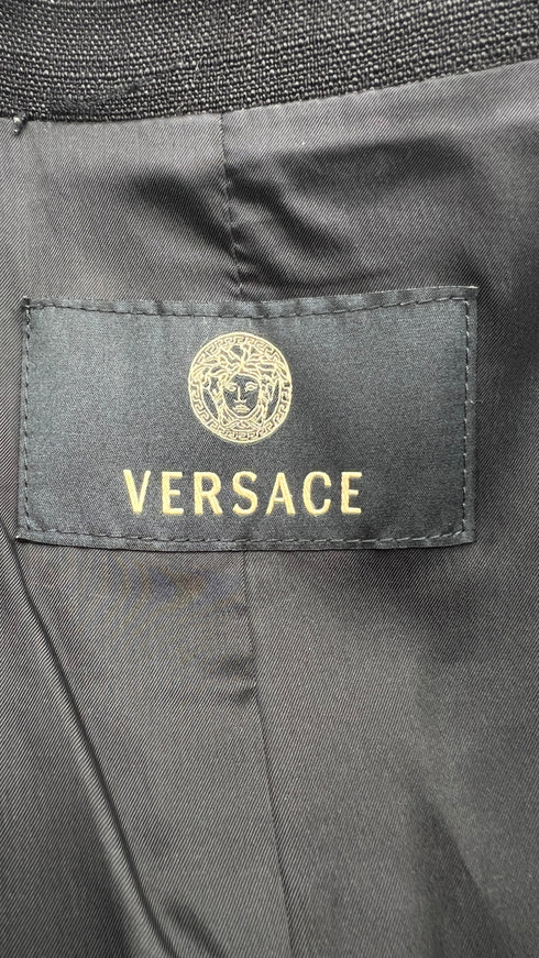 Blazer a bustino con cartellino