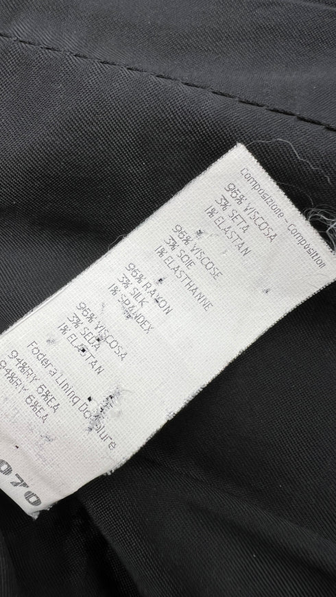 Blazer a bustino con cartellino