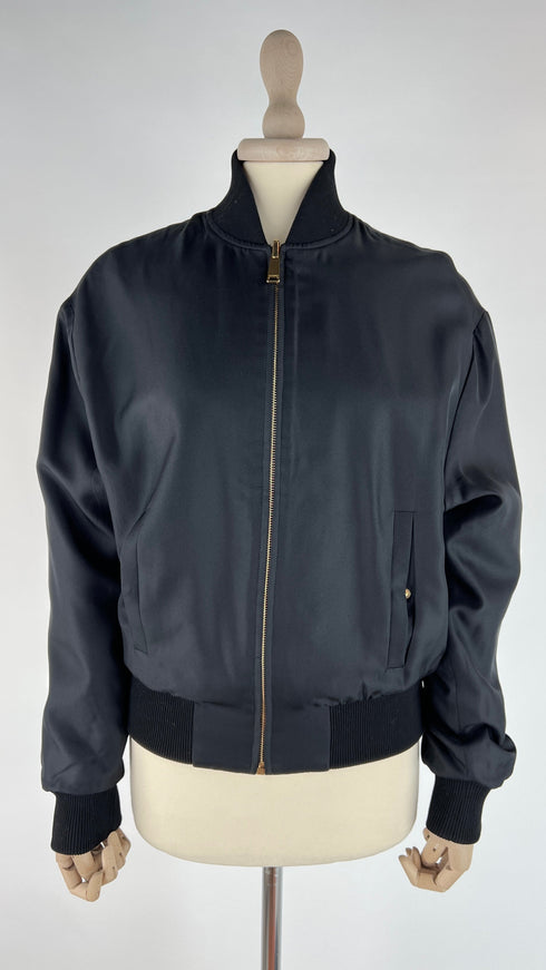 Bomber reversibile ricamo logo