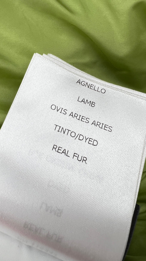 Maglione con inserto pelliccia