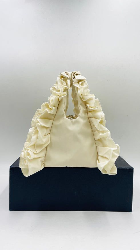 Borsa a mano con rouches