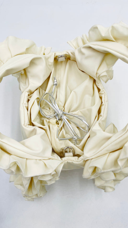 Borsa a mano con rouches