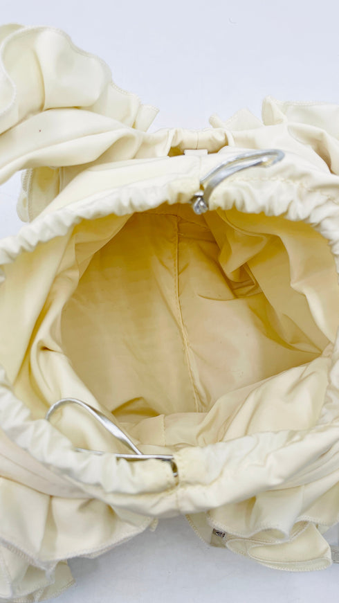 Borsa a mano con rouches