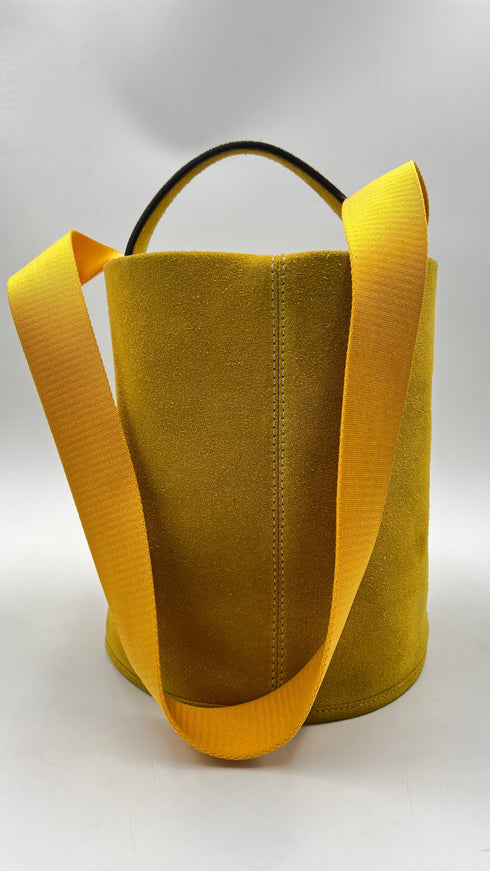 Borsa a secchiello in suede