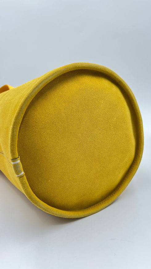 Borsa a secchiello in suede