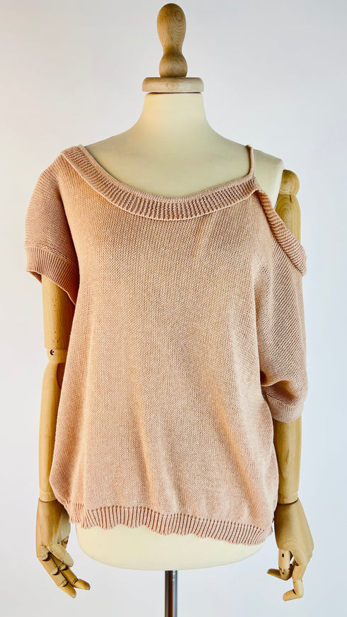 Top retro scollato
