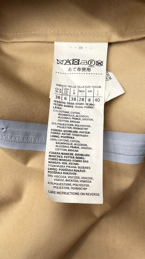 Trench doppiopetto sfoderato