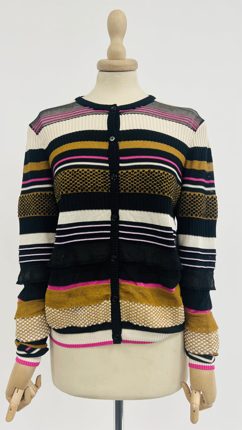 Cardigan multirighe