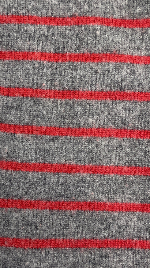 Cardigan boxy a righe