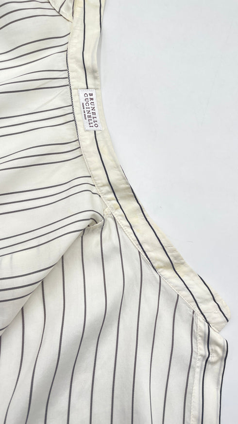 Camicia gessata in seta