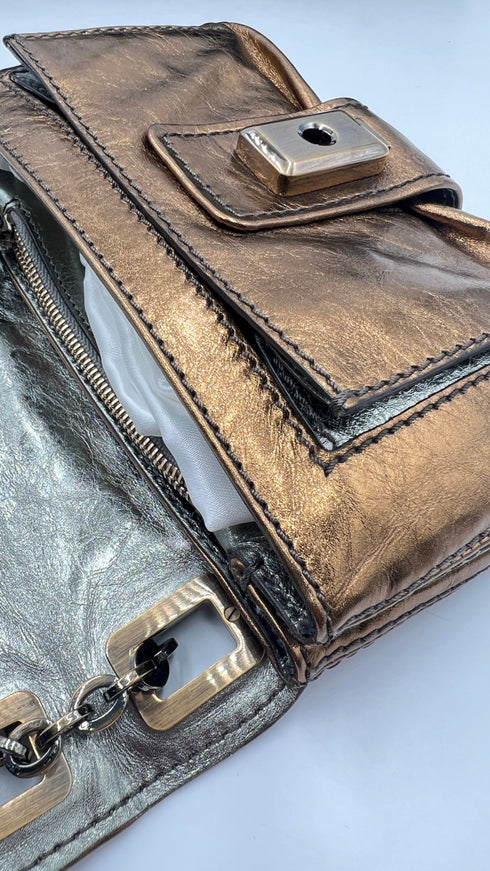 Borsa "Metro" metallizzata