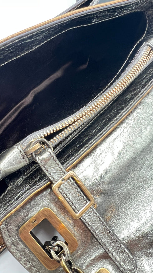 Borsa "Metro" metallizzata