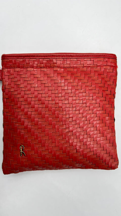 Pochette pelle intrecciata