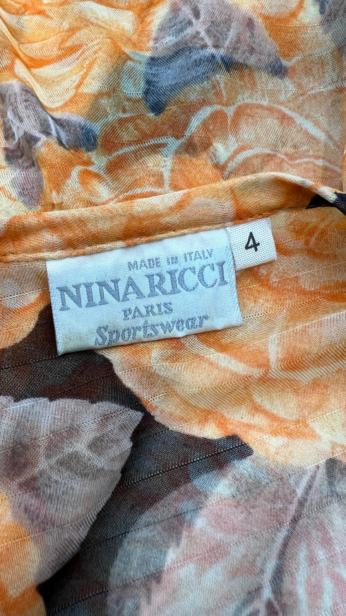 Blusa peonie vintage