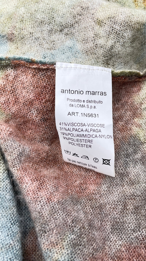 Cardigan fiori lurex con cartellino