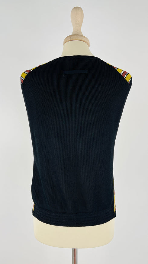 Gilet con zip vintage