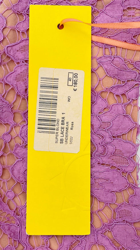 Top in pizzo SS22 con cartellino