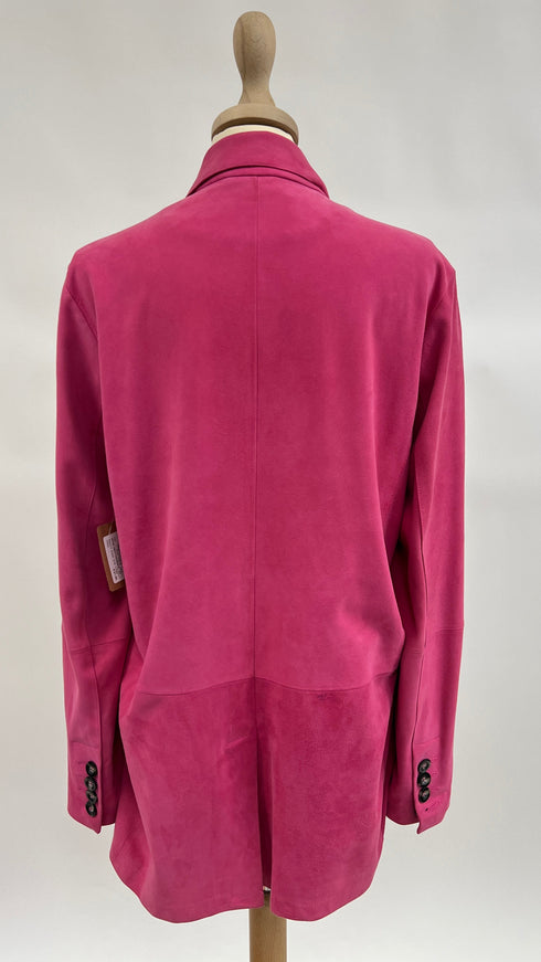 Blazer in suede rosa