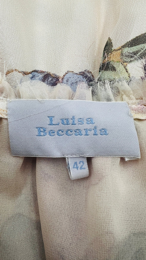 Abito corto seta e fiori