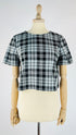 T-shirt in tessuto tartan