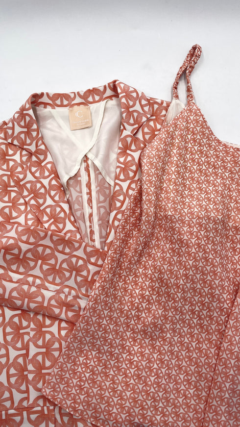 Set in seta stampata