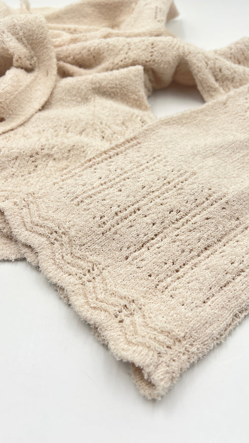 Cardigan motivo traforato