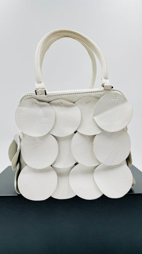 Bauletto "Bubble Cube" bianco