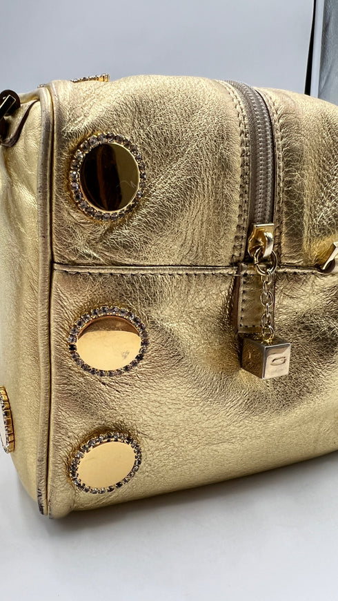Bauletto "Strasse dice bag" oro