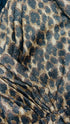 Abito midi animalier con cintura