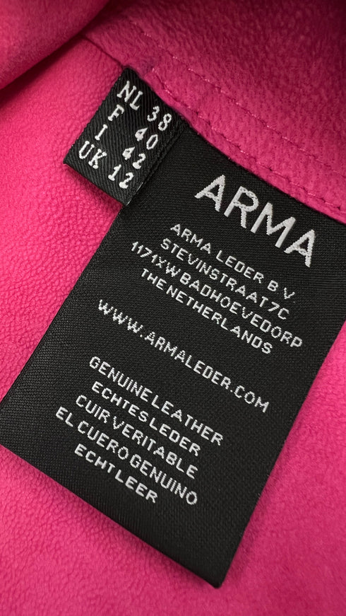 Blazer in suede rosa