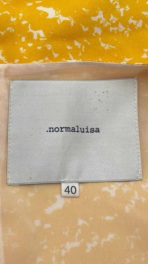 Blusa in seta gialla