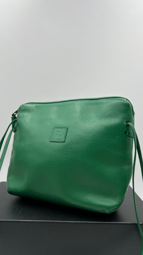 Borsa a spalla verde vintage