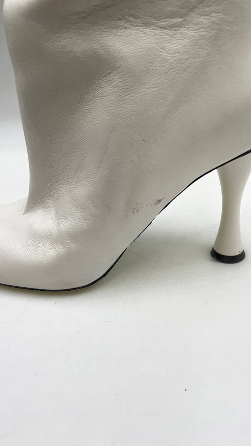 Stivali alti bianchi N.37