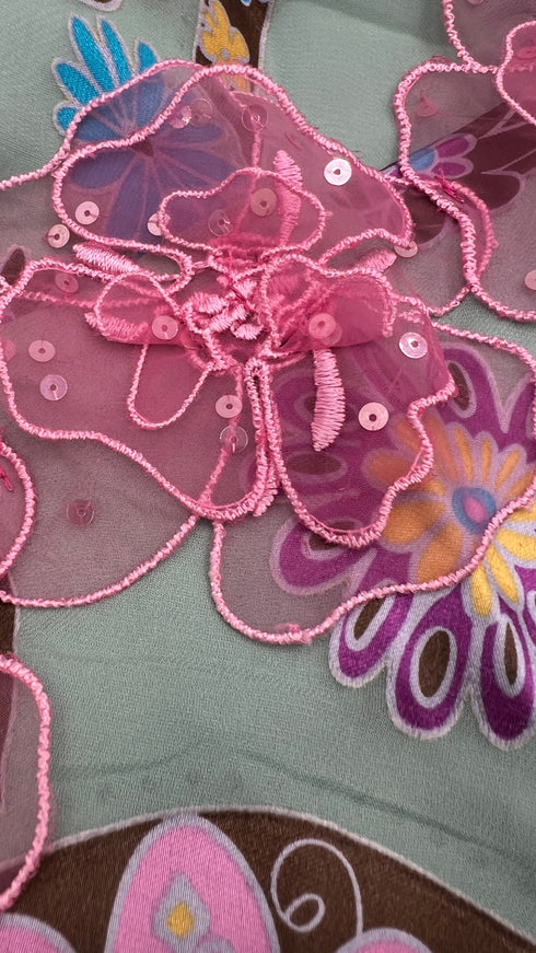 Abito midi asimmetrico in seta