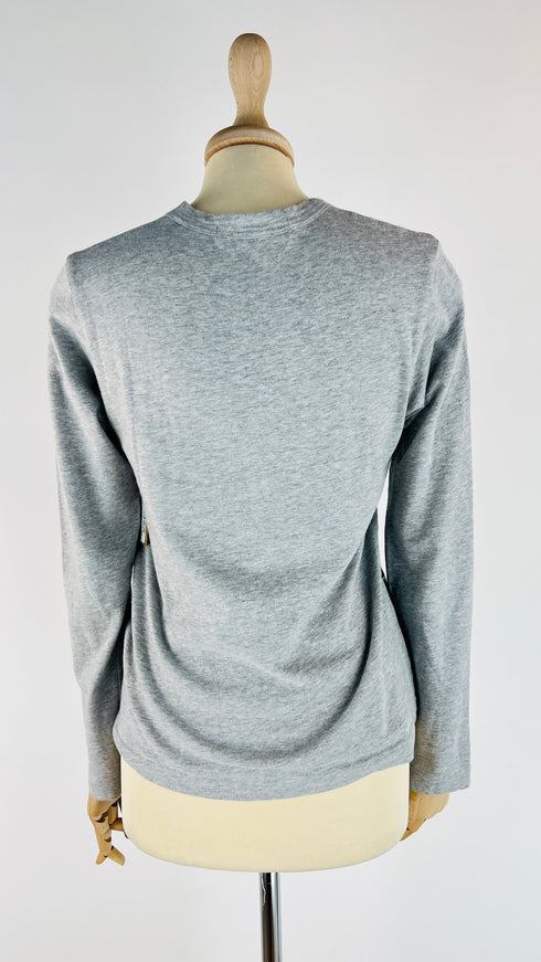 Longsleeve maxi pois