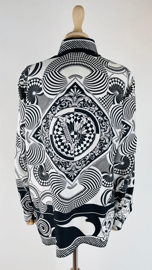 Camicia in seta broccata