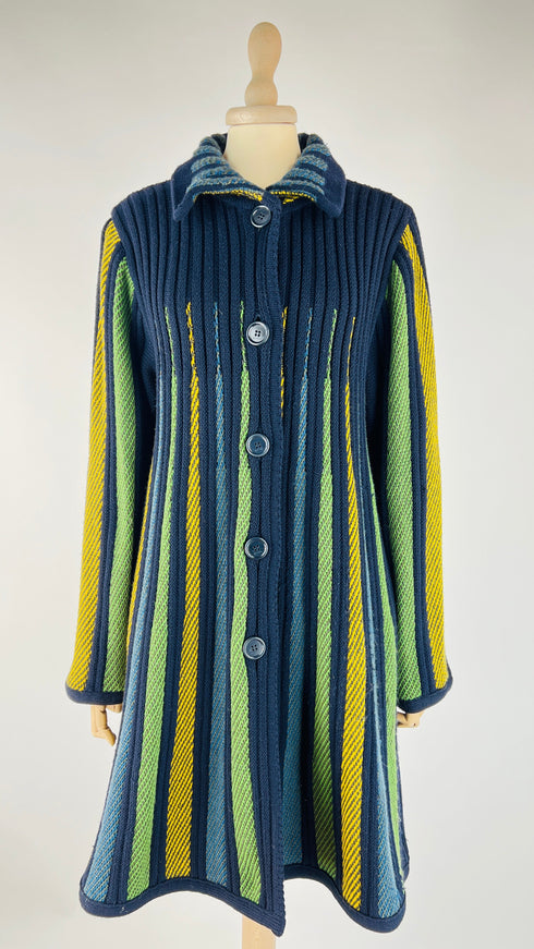 Cappotto a righe vintage