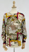 Blusa girocollo stampata