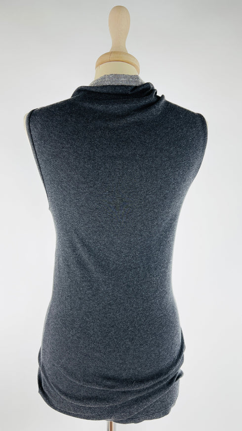 Smanicato collo alto cotone