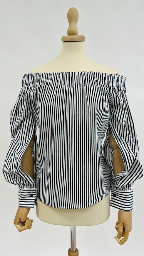 Blusa scollo a barca