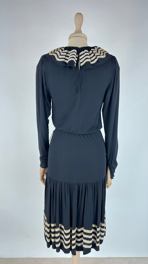 Abito midi a balze vintage