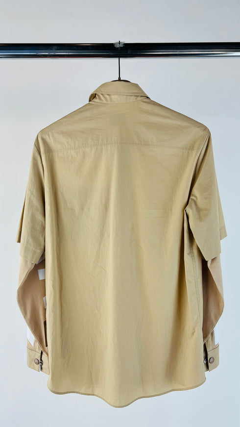 Camicia cotone doppia manica