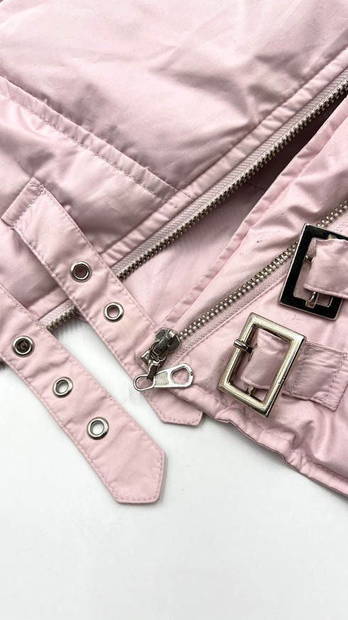 Piumino corto ibrido biker