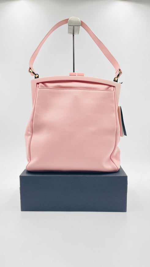 Borsa in pelle rosa