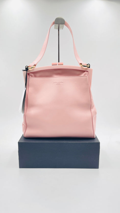 Borsa in pelle rosa