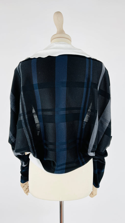 Cardigan corto a righe