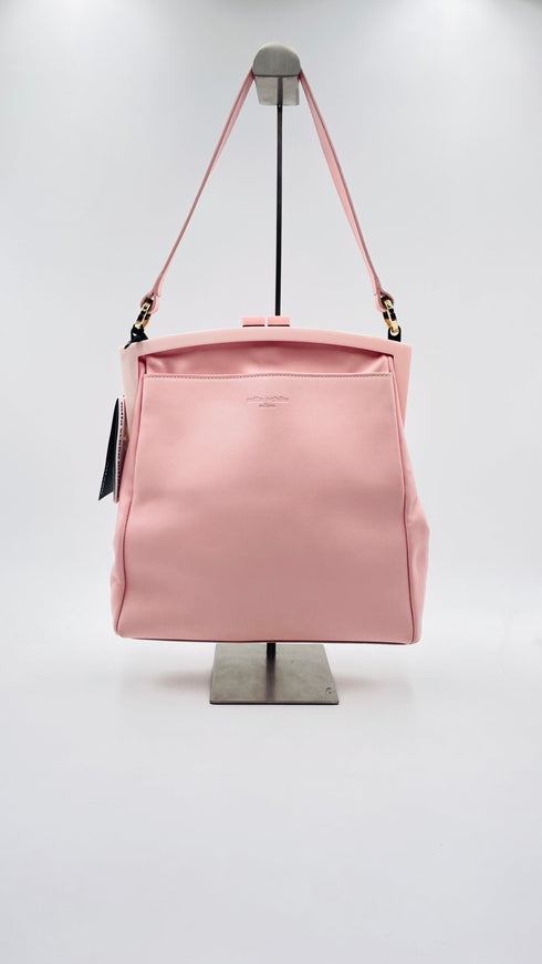 Borsa in pelle rosa