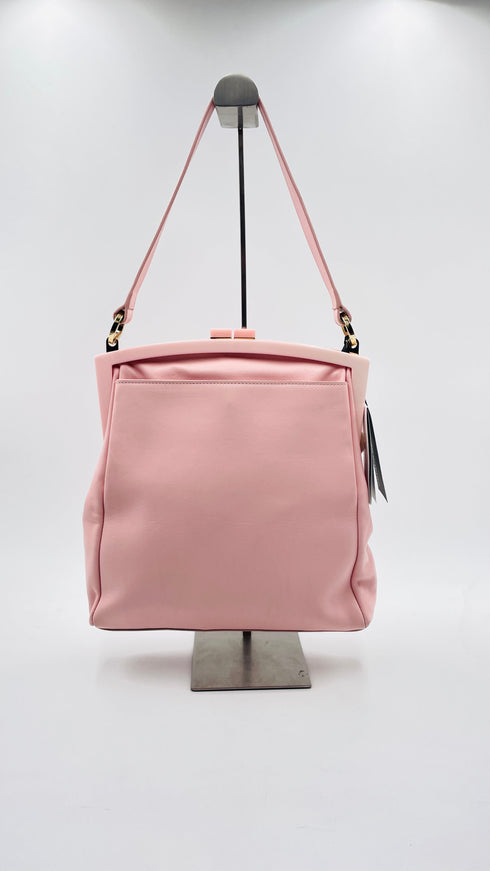 Borsa in pelle rosa